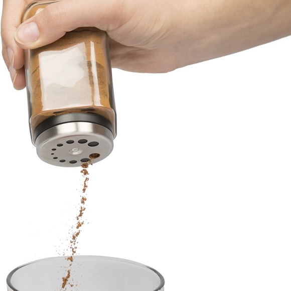 🆕 Adjustable Glass Spice Jars- Set of 6 Seasoning Shaker Rub Container Tins. - Picture 4 of 6